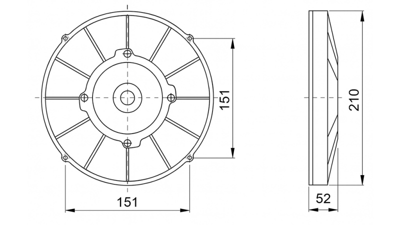 VENTILATOR AKSIALNI 190mm VLEČNI 24V